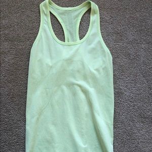 Green Lululemon tank top